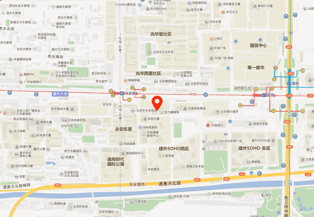 国际财源中心位置地图